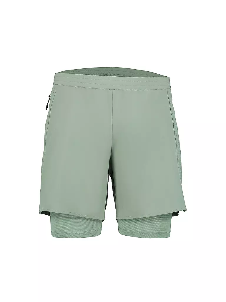 RUKKA |  Herren 2in1 Laufshort Maaninka  | hellgrün