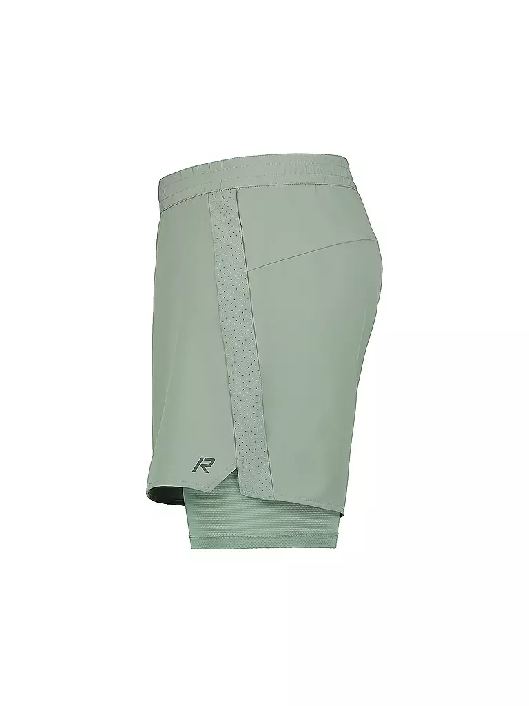 RUKKA |  Herren 2in1 Laufshort Maaninka  | hellgrün