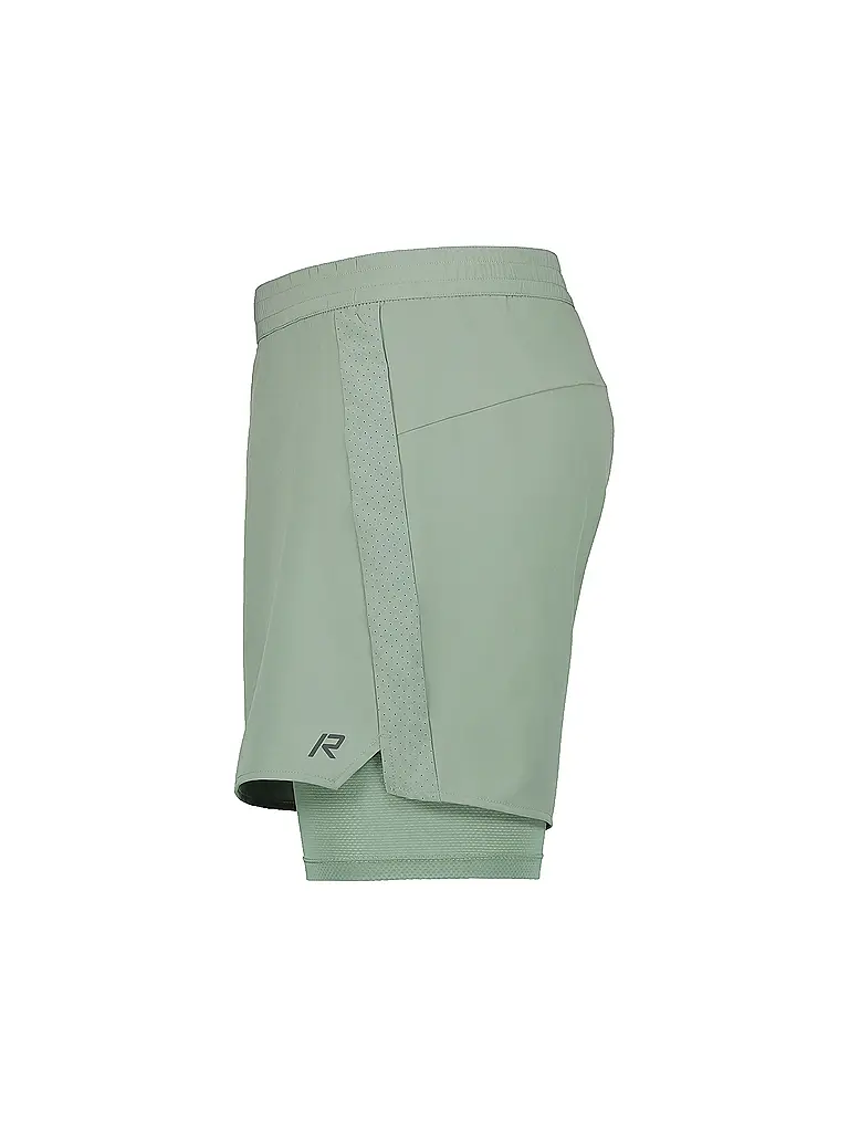 RUKKA |  Herren 2in1 Laufshort Maaninka  | hellgrün