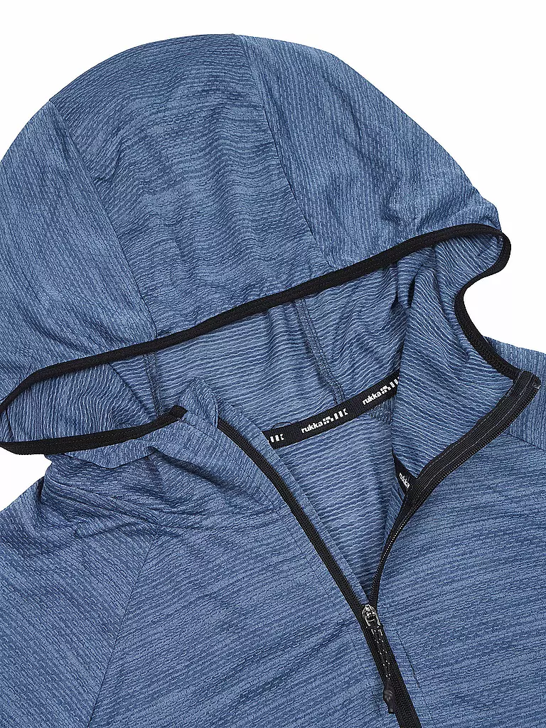 RUKKA |  Herren Laufhoodie mit Zip Meilan | dunkelblau