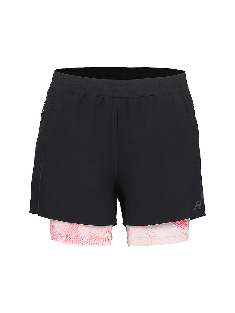 RUKKA Damen Laufshorts Makela 2in1 Print schwarz | 40