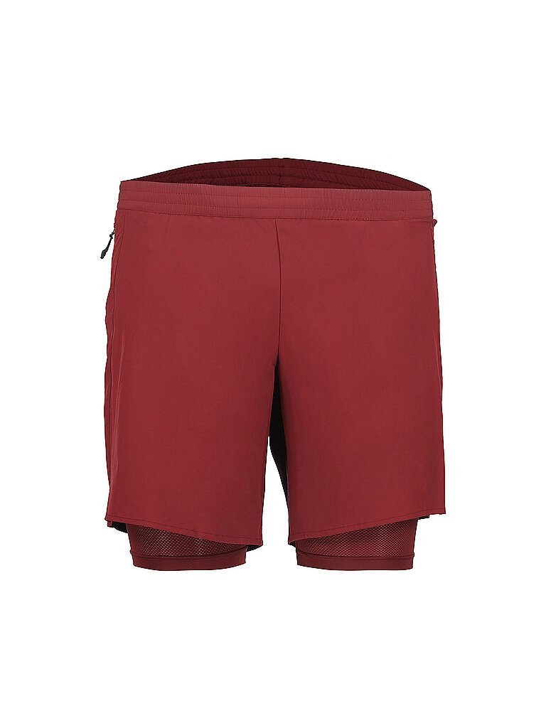 RUKKA Herren Laufshorts Maaninka 2in1 dunkelrot | XL