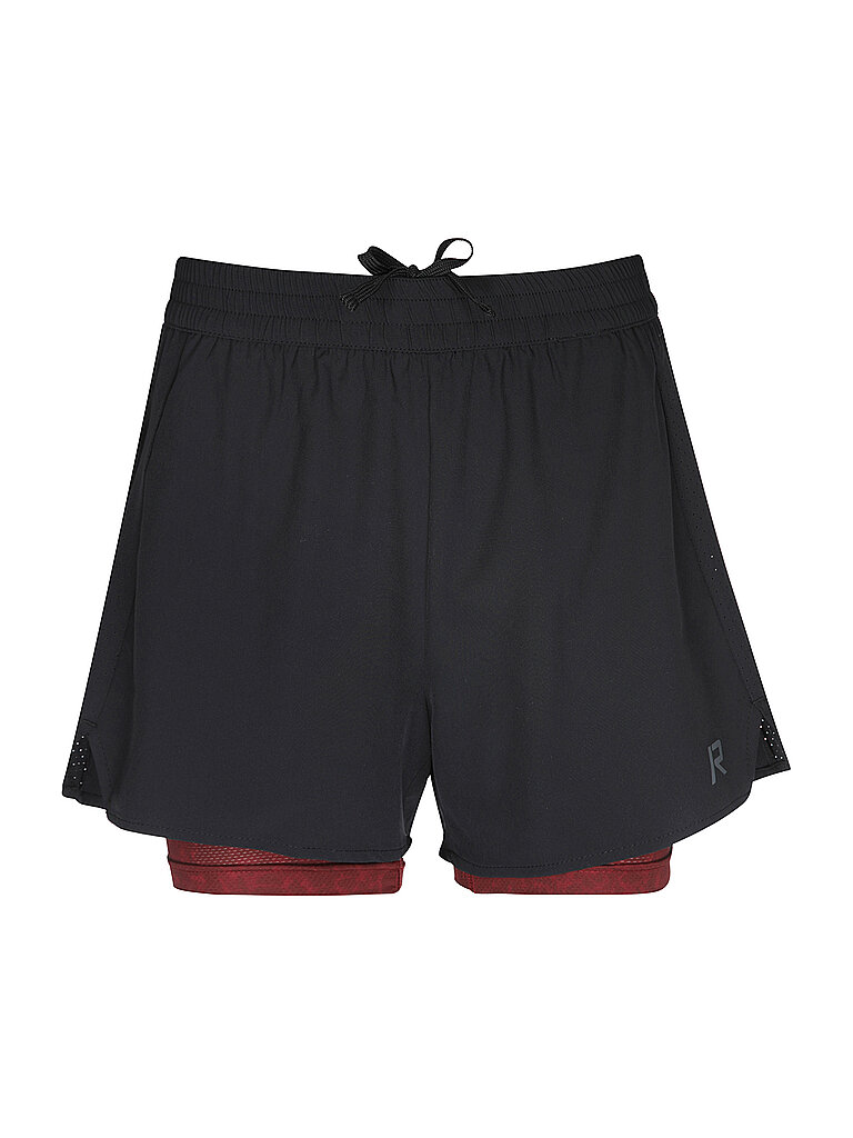 RUKKA Damen Laufshorts Makela Print 2in1 schwarz | 34