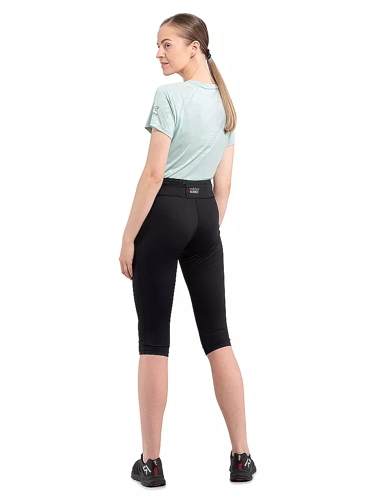 RUKKA | Damen 3/4 Lauftight Maakeski | schwarz