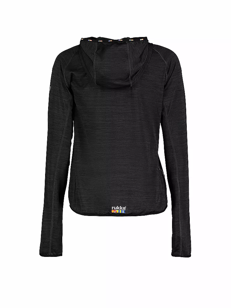 RUKKA | Damen Laufhoodie Maakala | schwarz