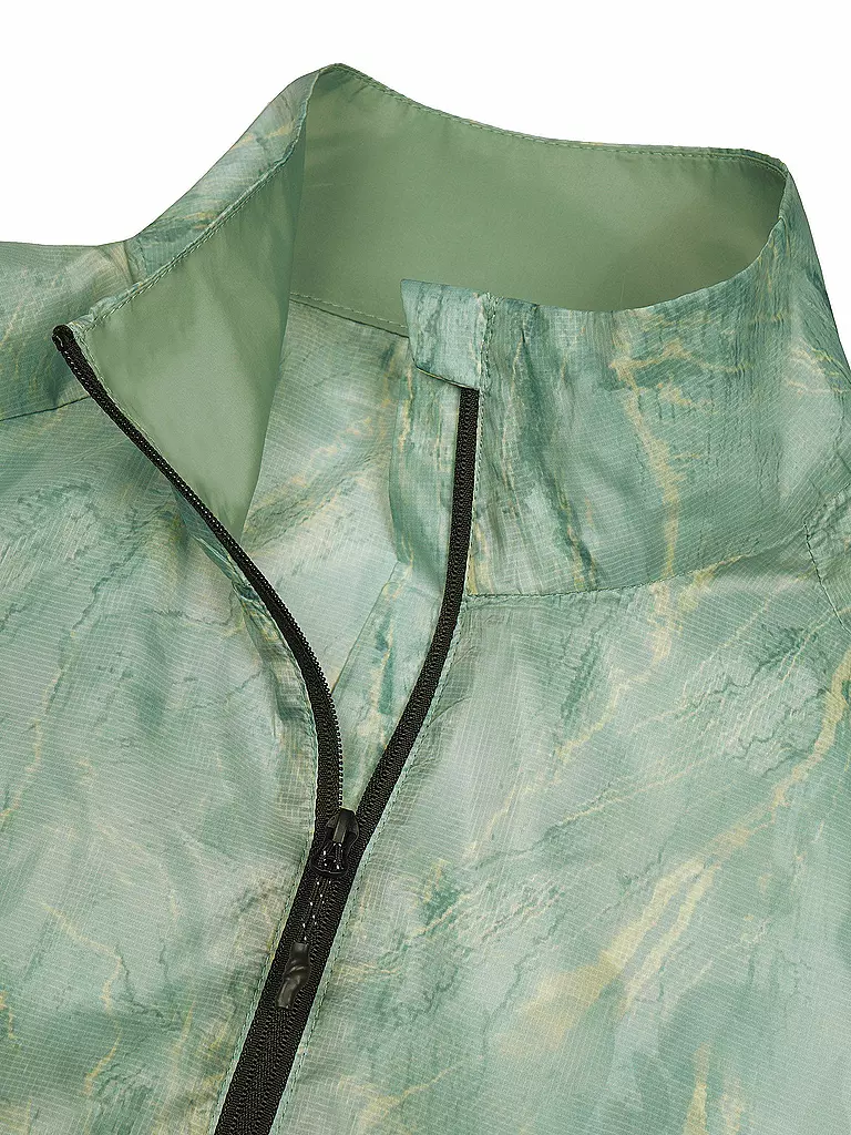 RUKKA | Damen Laufjacke Maile Print | hellgrün