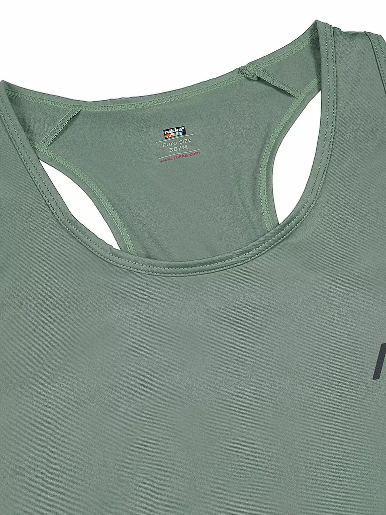 RUKKA | Damen Lauftank Maanselka | hellgrün