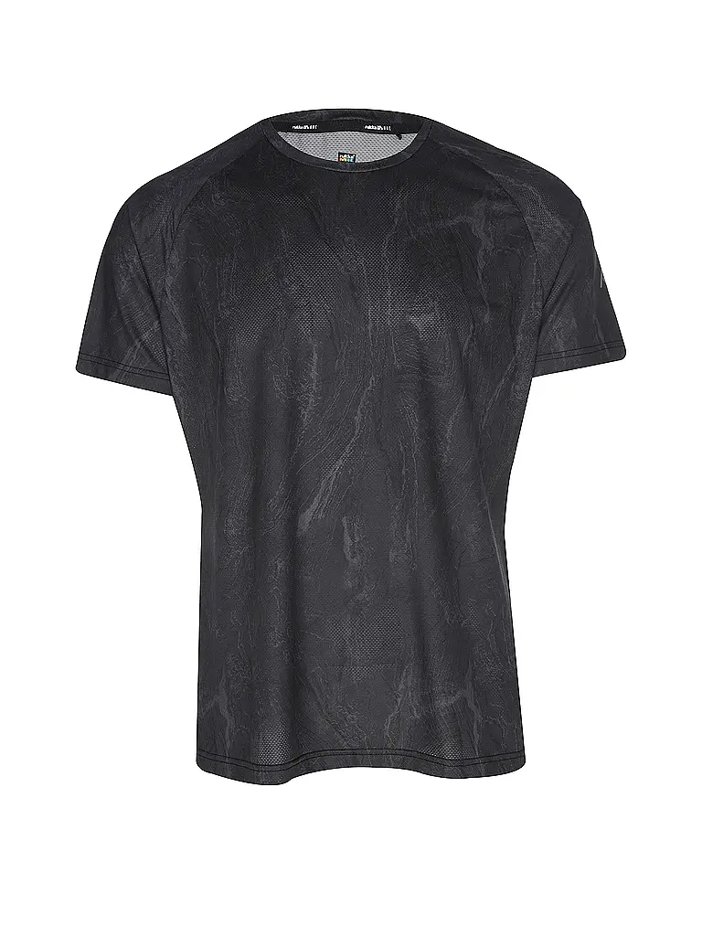 RUKKA | Herren Laufshirt Maavesi Print | schwarz