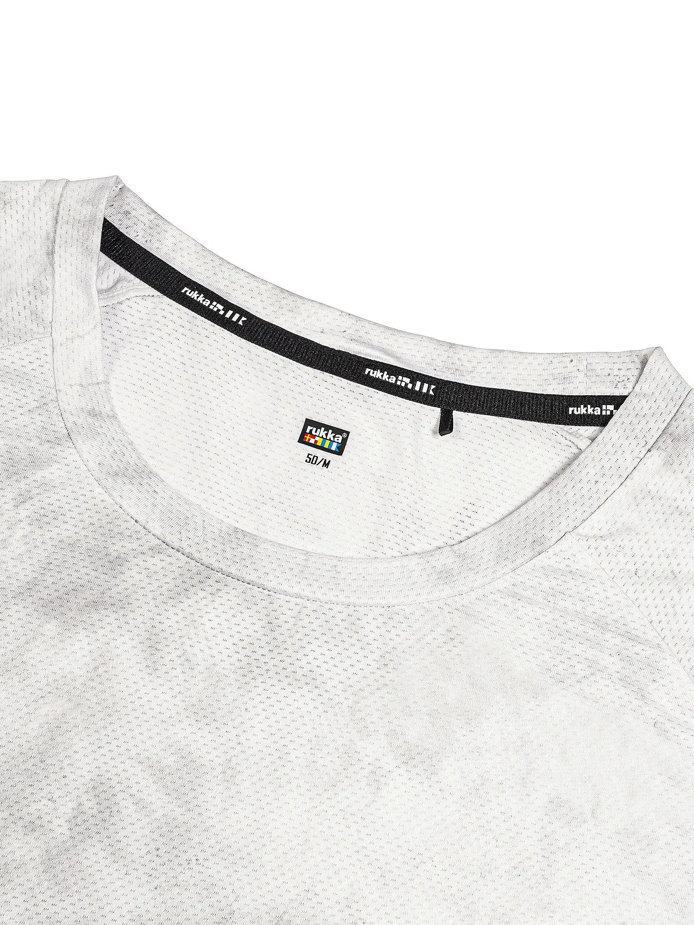 RUKKA | Herren Laufshirt Maavesi Print | weiss
