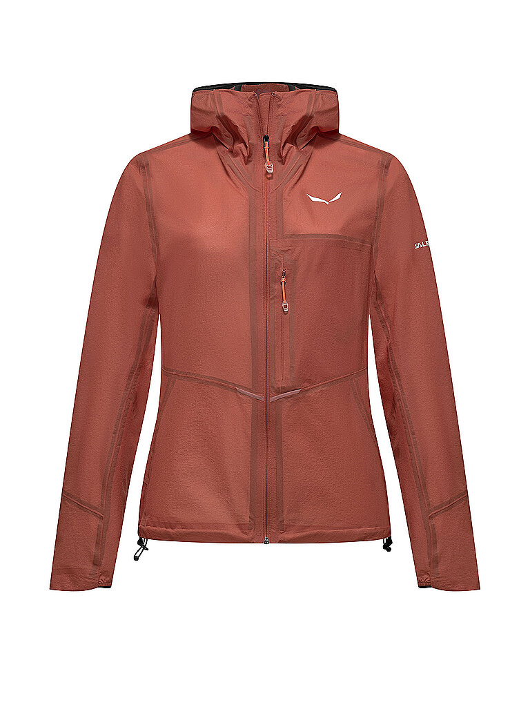 SALEWA Damen Wanderjacke Pedroc Light 2 PTX 2,5L Hoodie kupfer | 38