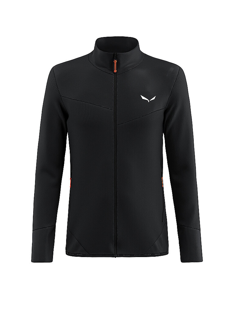 SALEWA Herren Fleecejacke Puez  Waffle Hoodie schwarz | S