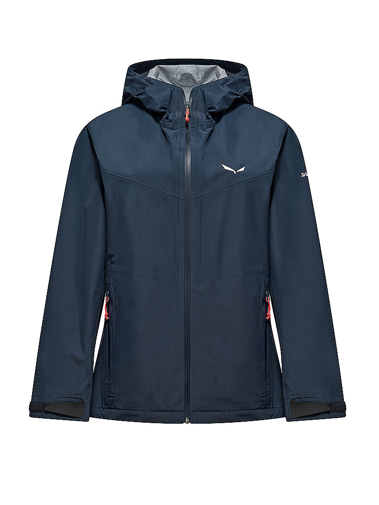 SALEWA Damen Wanderjacke Puez Aqua 4 2.5L Powertex Hoodie dunkelblau | 34