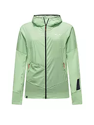 SALEWA | Damen Fleecejacke Pedroc PL Wind Hoodie | hellgrün