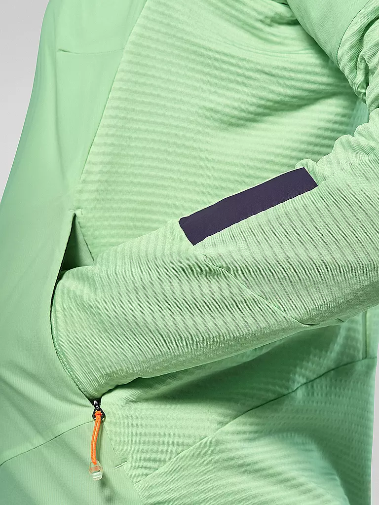 SALEWA | Damen Fleecejacke Pedroc PL Wind Hoodie | hellgrün