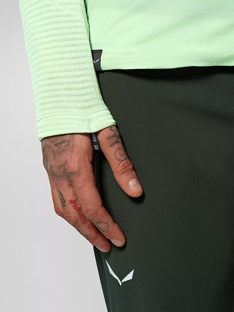 SALEWA | Damen Fleecejacke Pedroc PL Wind Hoodie | hellgrün
