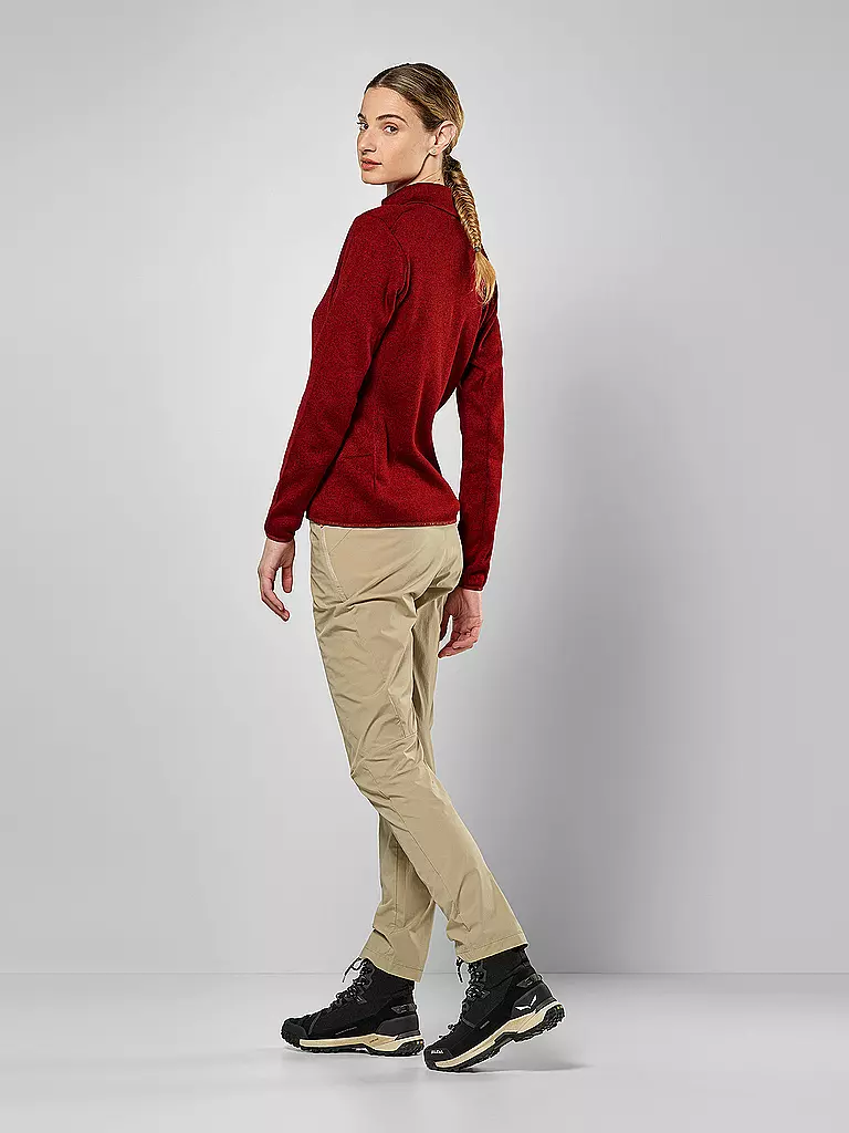 SALEWA | Damen Fleecejacke Puez Rocca PL | Dunkelrot