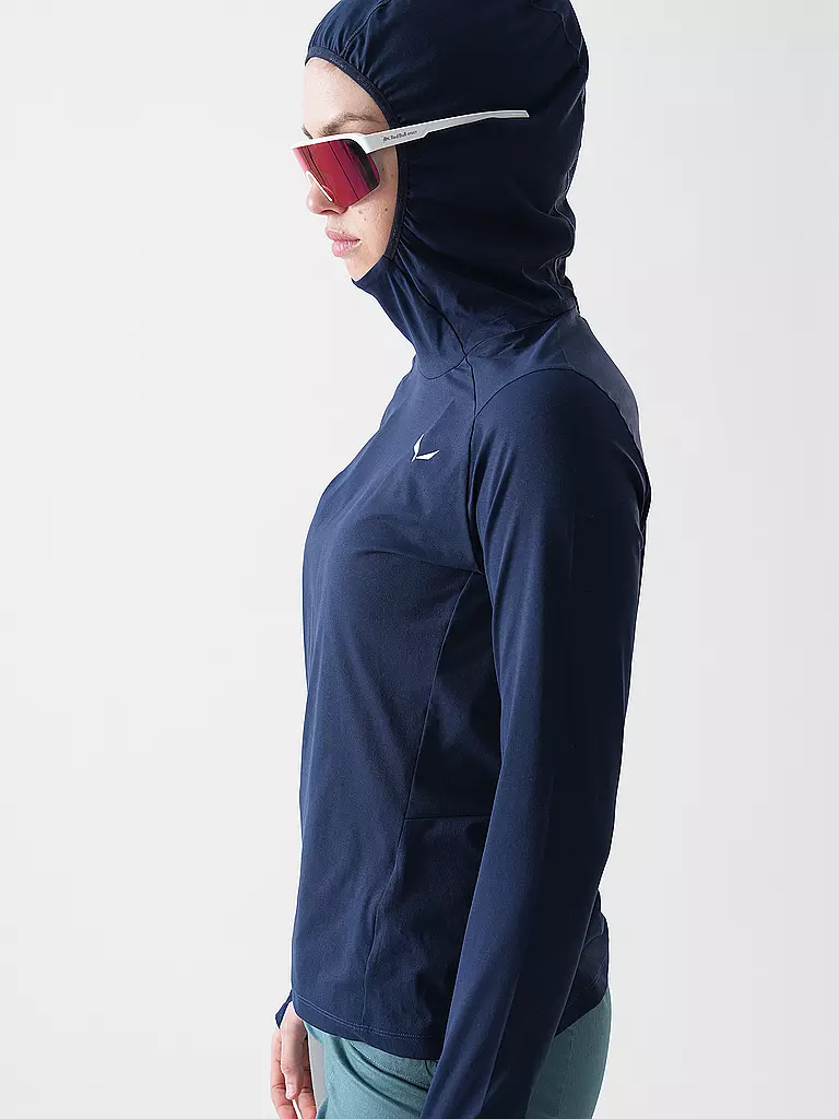 SALEWA | Damen Funktionshoodie Puez Sun | dunkelblau