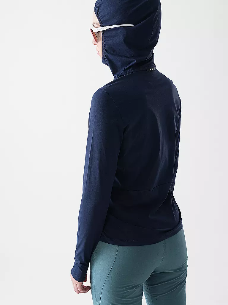 SALEWA | Damen Funktionshoodie Puez Sun | dunkelblau