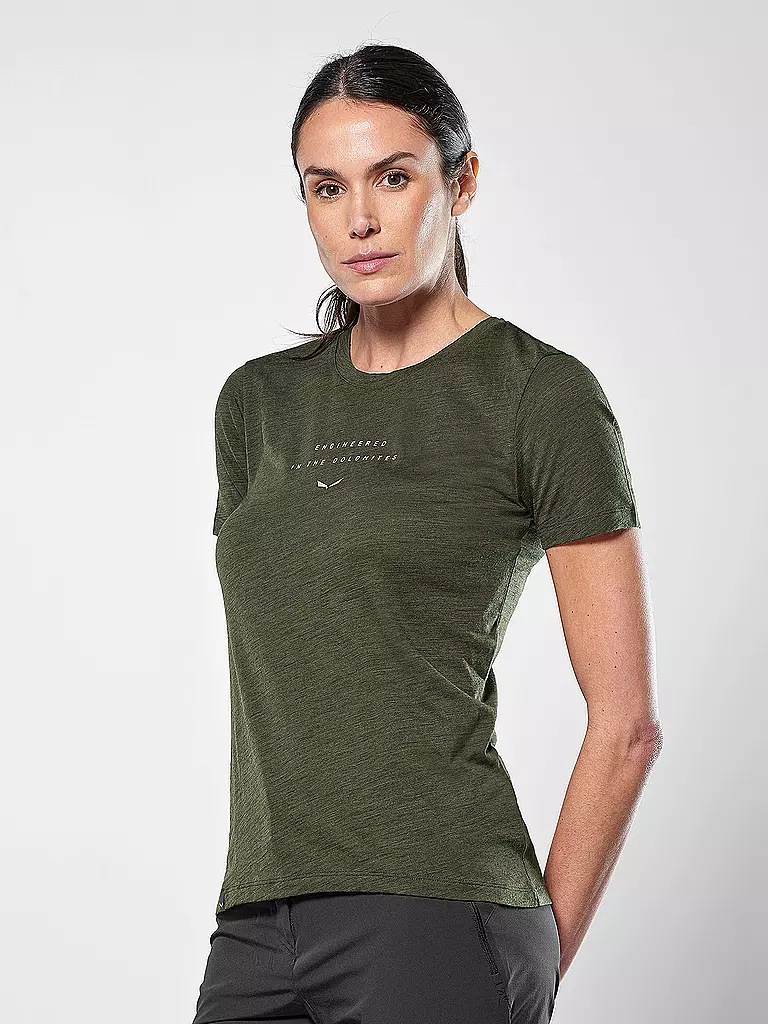 SALEWA | Damen Funktionsshirt Eagle Eitd Merino | olive
