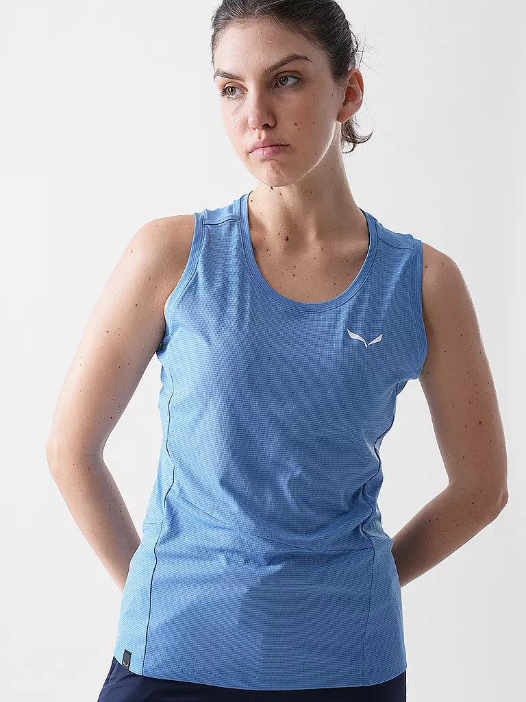 SALEWA | Damen Funktionstank Puez Sporty Dry'Ton | hellblau