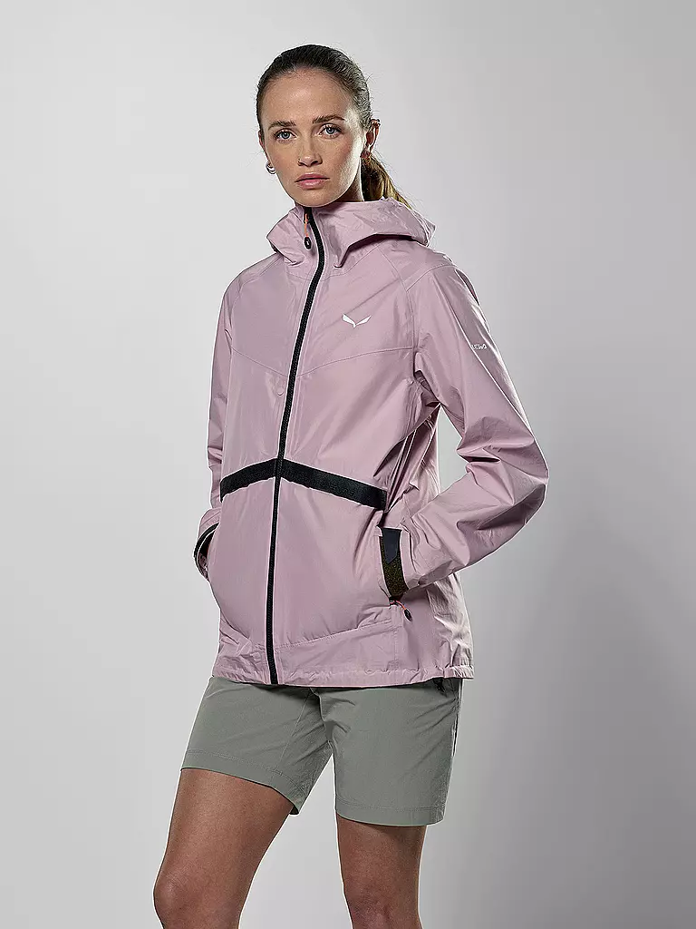 SALEWA | Damen Hybridjacke Puez PTX Hoodie | rosa