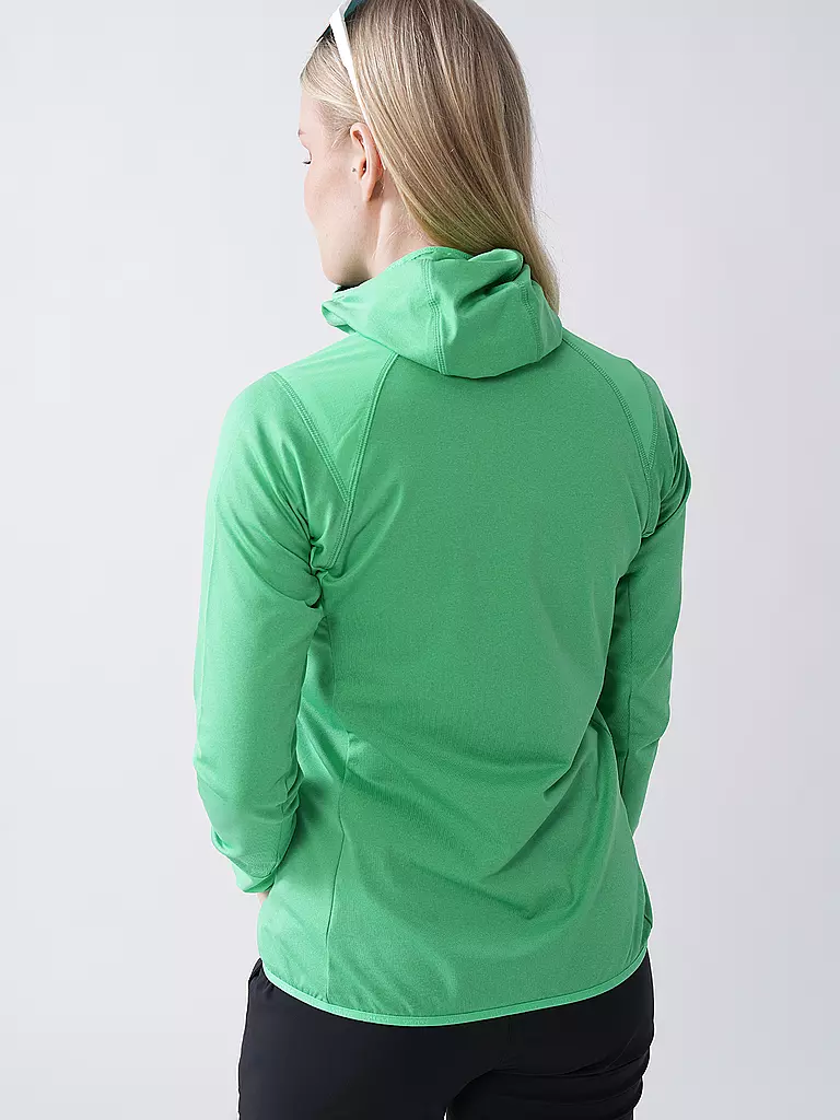 SALEWA | Damen Kapuzenjacke Agner Hybrid Polarlite Durastretch | grün