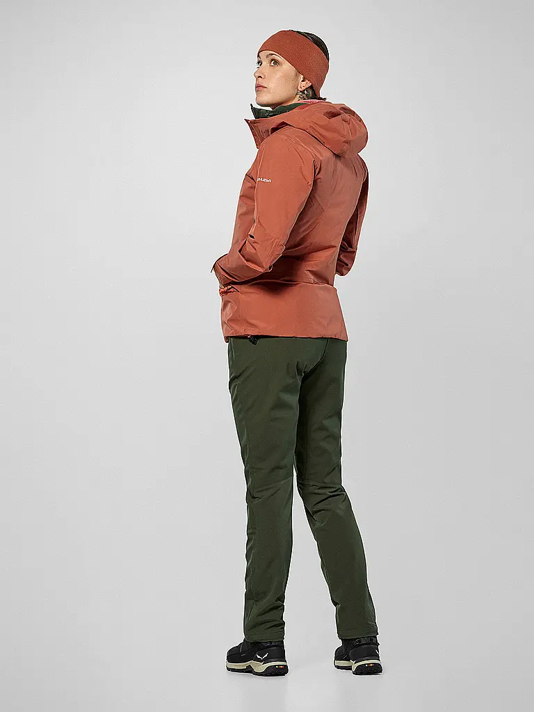 SALEWA | Damen Wanderjacke Puez 2L Gore-Tex® Hoodie | rot