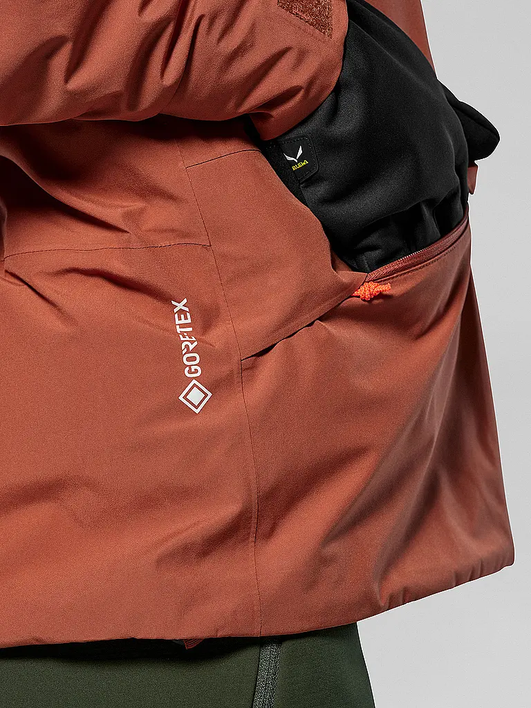 SALEWA | Damen Wanderjacke Puez 2L Gore-Tex® Hoodie | rot