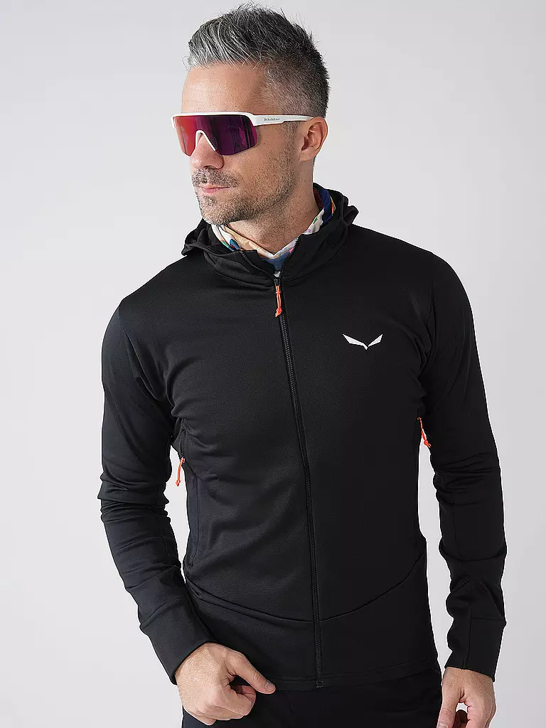 SALEWA | Herren Fleecejacke Puez Polarlite Hoodie | schwarz