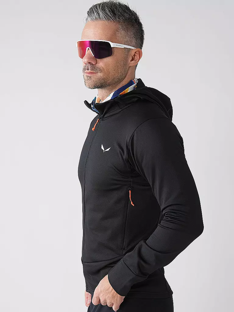 SALEWA | Herren Fleecejacke Puez Polarlite Hoodie | schwarz