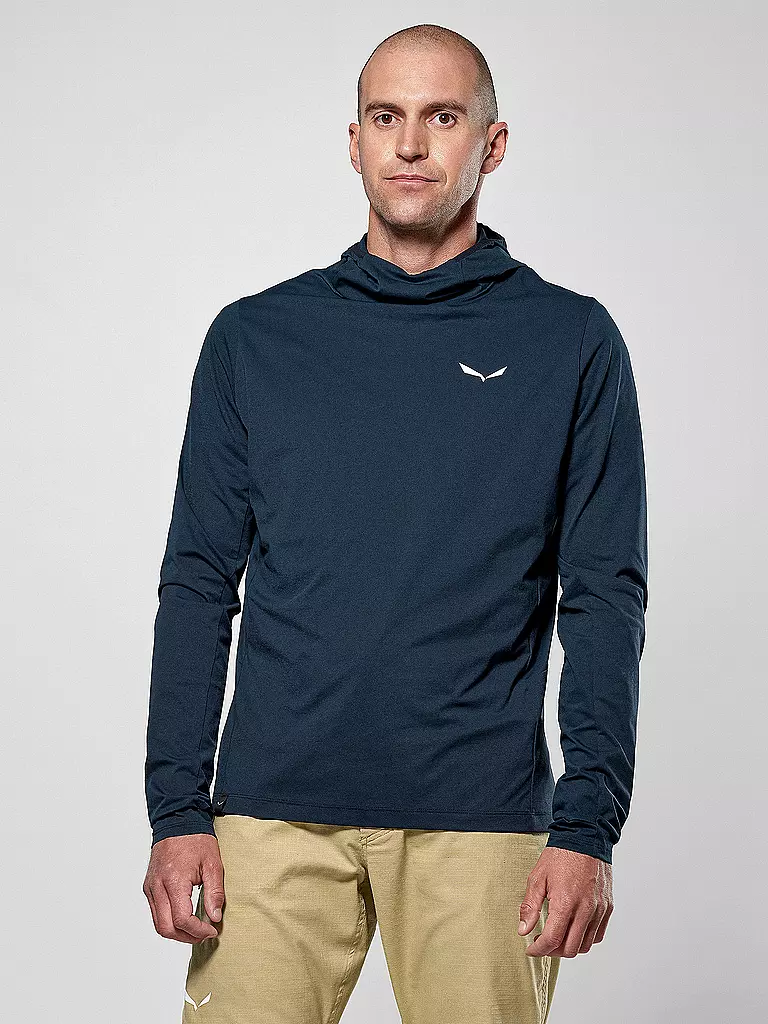 SALEWA | Herren Funktionshoodie Puez Sun | dunkelblau