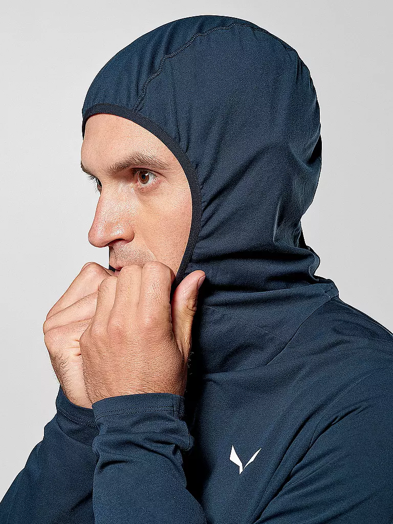 SALEWA | Herren Funktionshoodie Puez Sun | dunkelblau