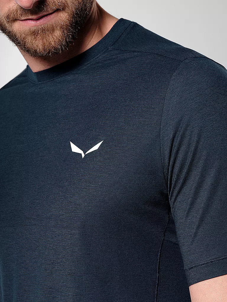 SALEWA | Herren Funktionsshirt      Herren     Baselayers & T-Shirts     T-Shirts Puez Melange Dry'Ton | dunkelblau