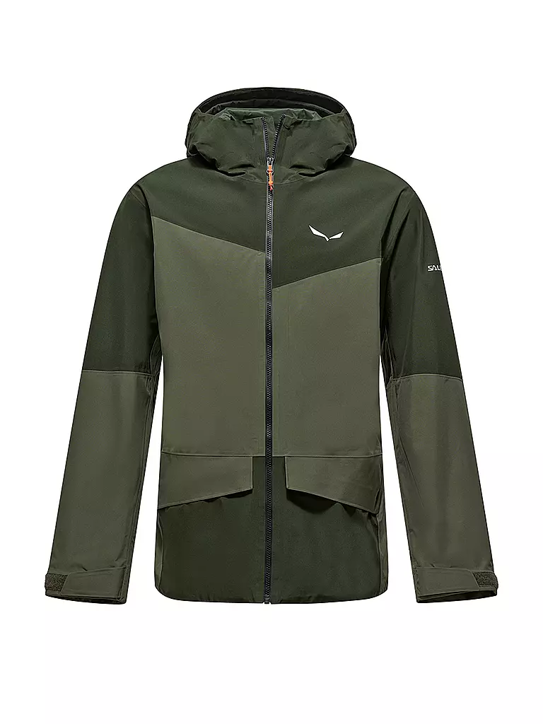 SALEWA | Herren Wanderjacke Puez 2L Gore-Tex® Hoodie | olive