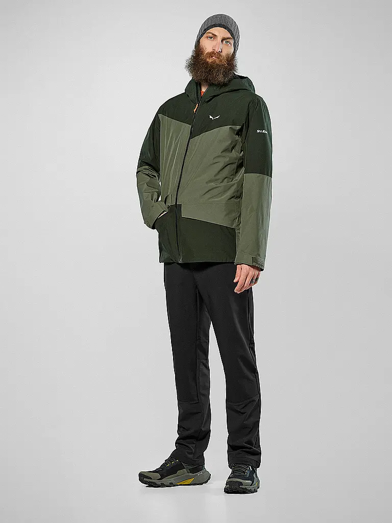 SALEWA | Herren Wanderjacke Puez 2L Gore-Tex® Hoodie | olive