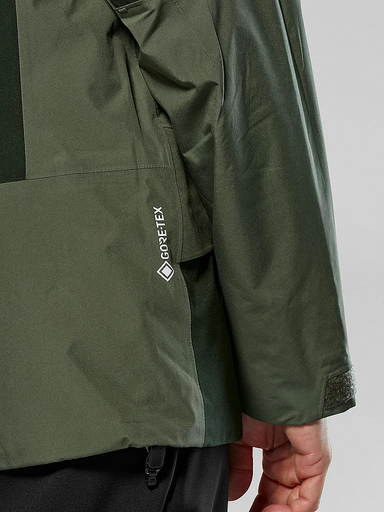 SALEWA | Herren Wanderjacke Puez 2L Gore-Tex® Hoodie | olive
