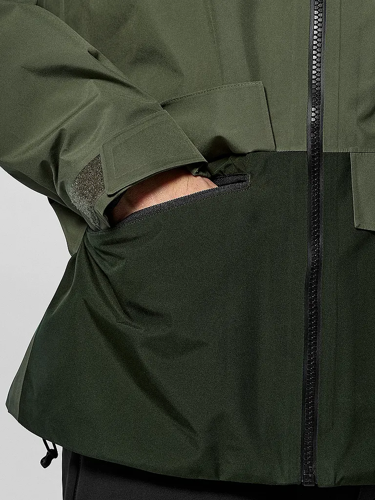 SALEWA | Herren Wanderjacke Puez 2L Gore-Tex® Hoodie | olive