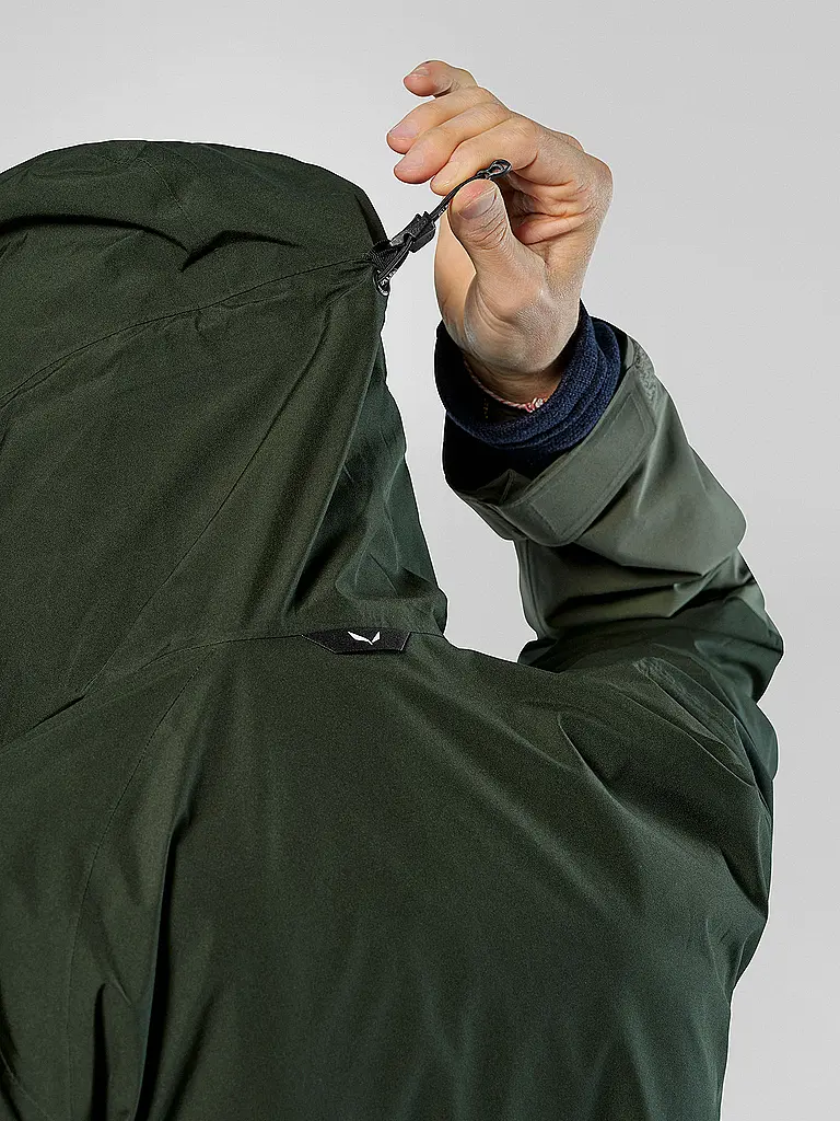 SALEWA | Herren Wanderjacke Puez 2L Gore-Tex® Hoodie | olive
