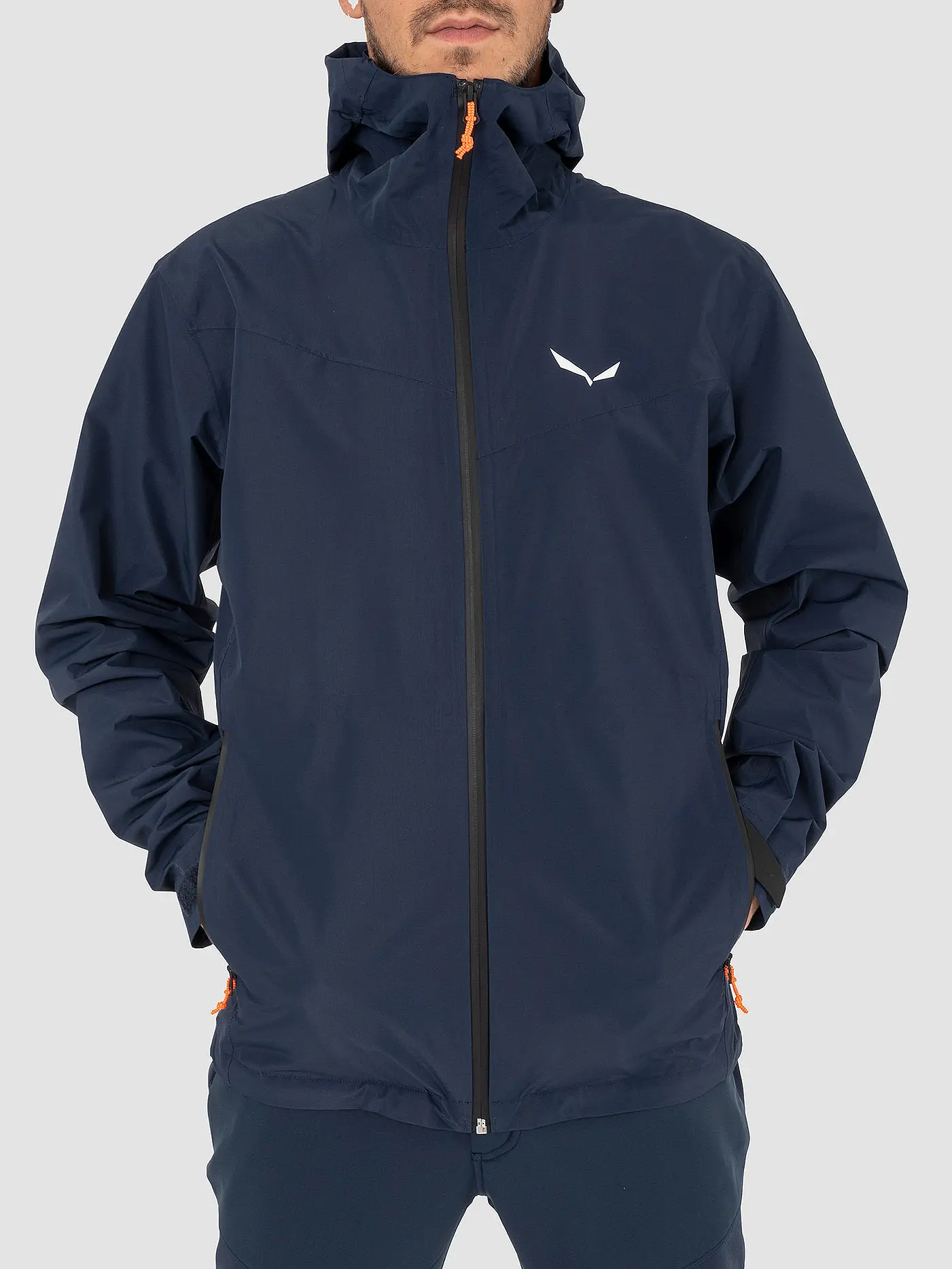 SALEWA | Herren Wanderjacke Puez Aqua 4 2.5L Powertex Hoodie | dunkelblau
