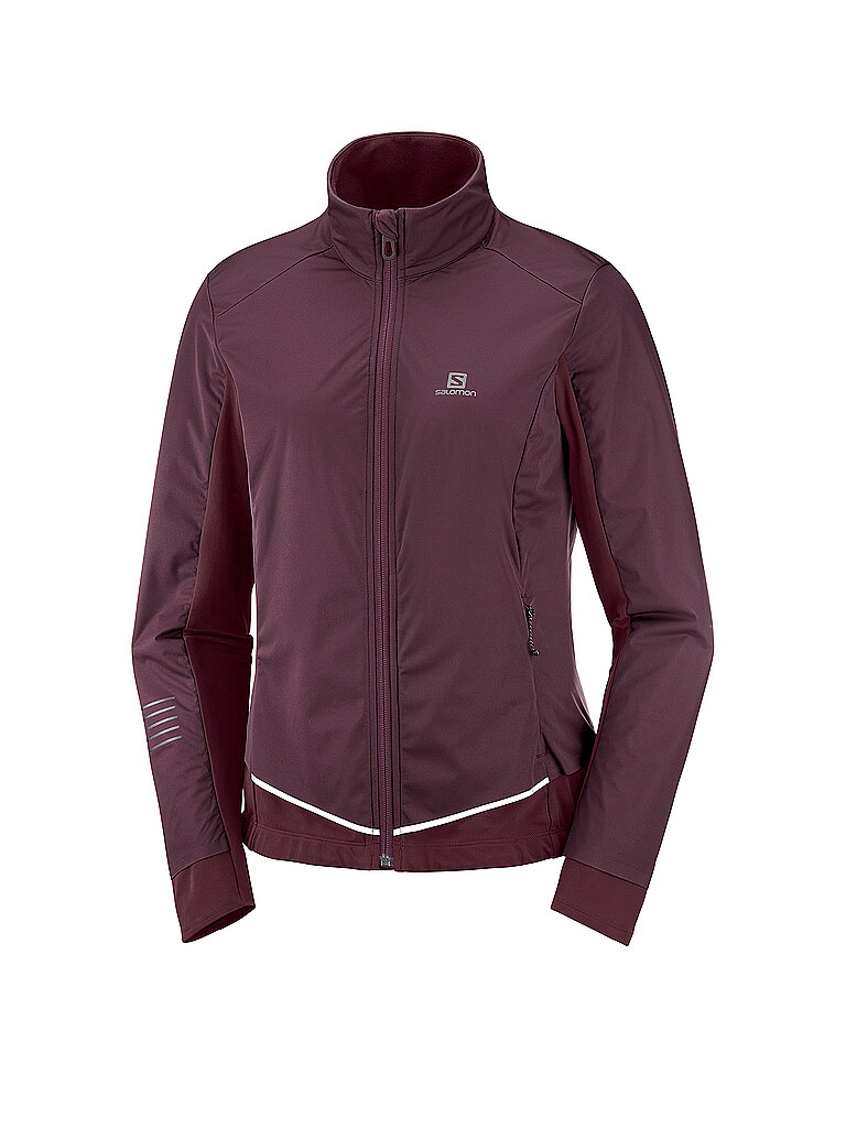 SALOMON Damen Laufjacke Softshell Lightning rot | XS