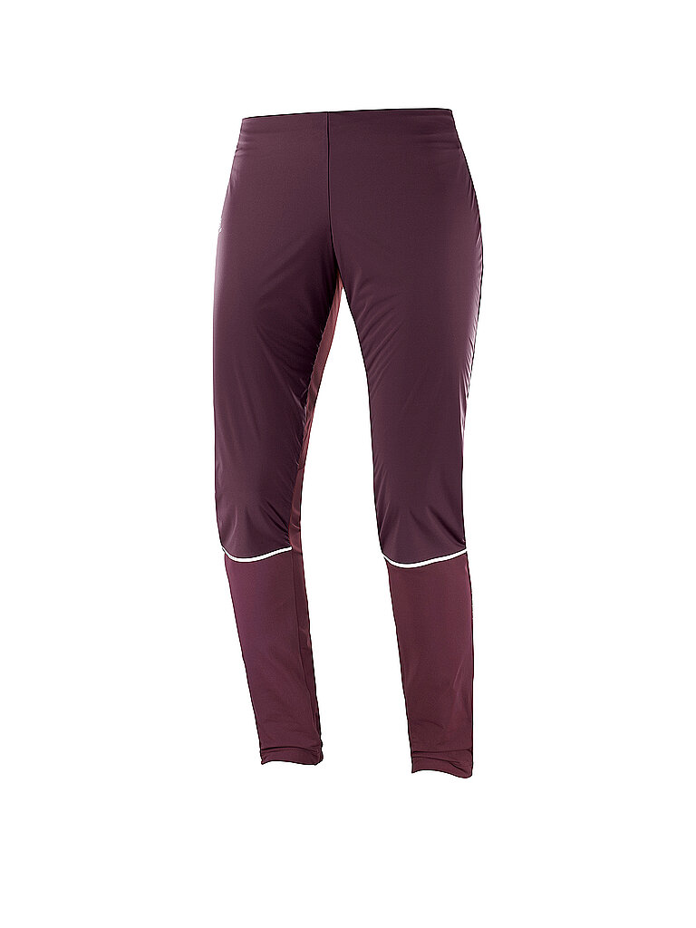 SALOMON Damen Lauftight Lightshell Lightning rot | XS