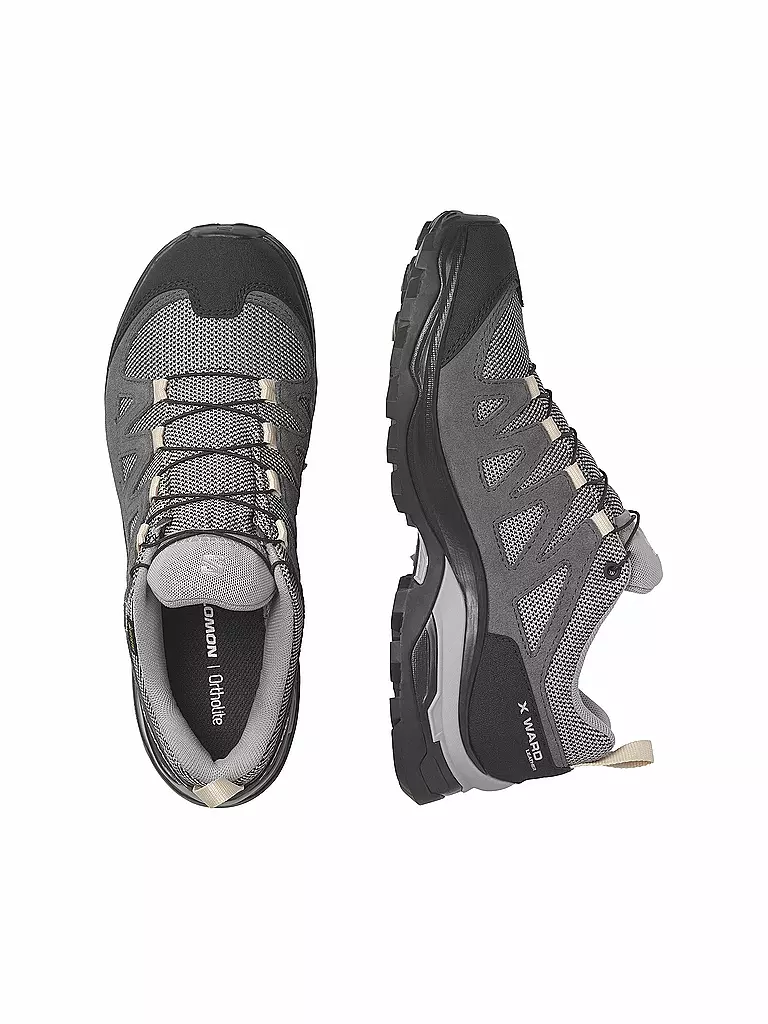 SALOMON | Damen Hikingschuhe X Ward Leather Gore-Tex | grau