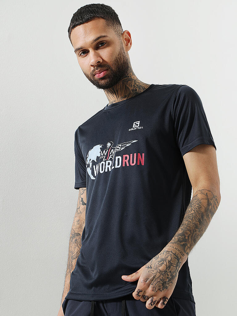 SALOMON | Herren Laufshirt Wings for Life World Run 2021 | 