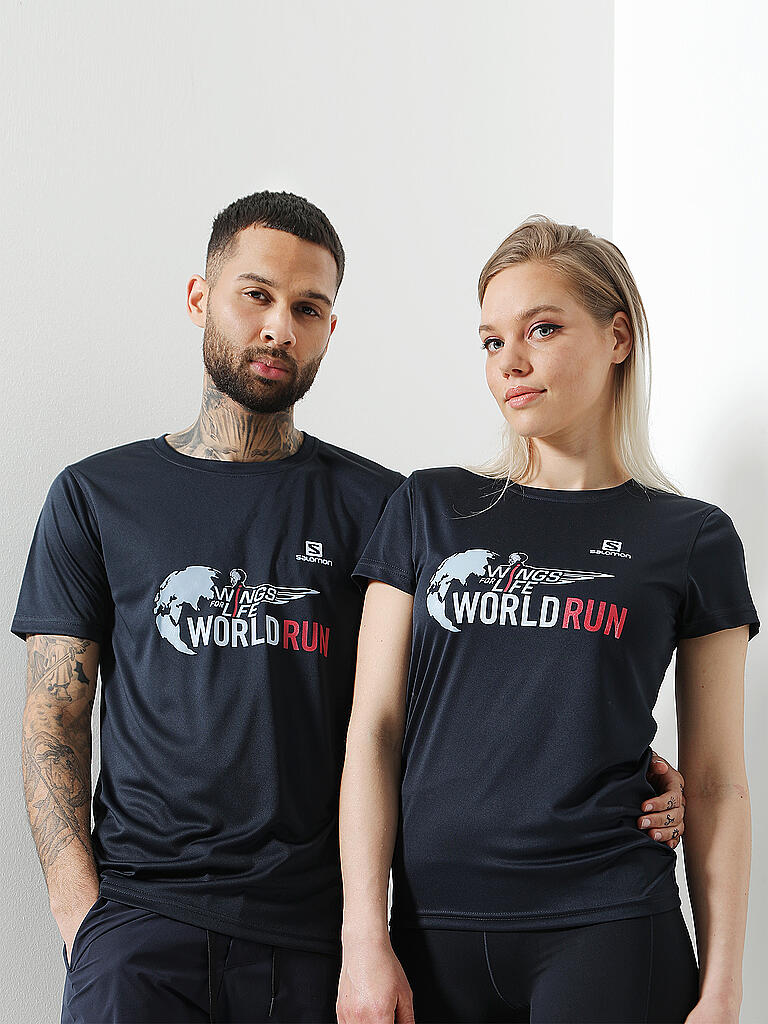 SALOMON | Herren Laufshirt Wings for Life World Run 2021 | blau