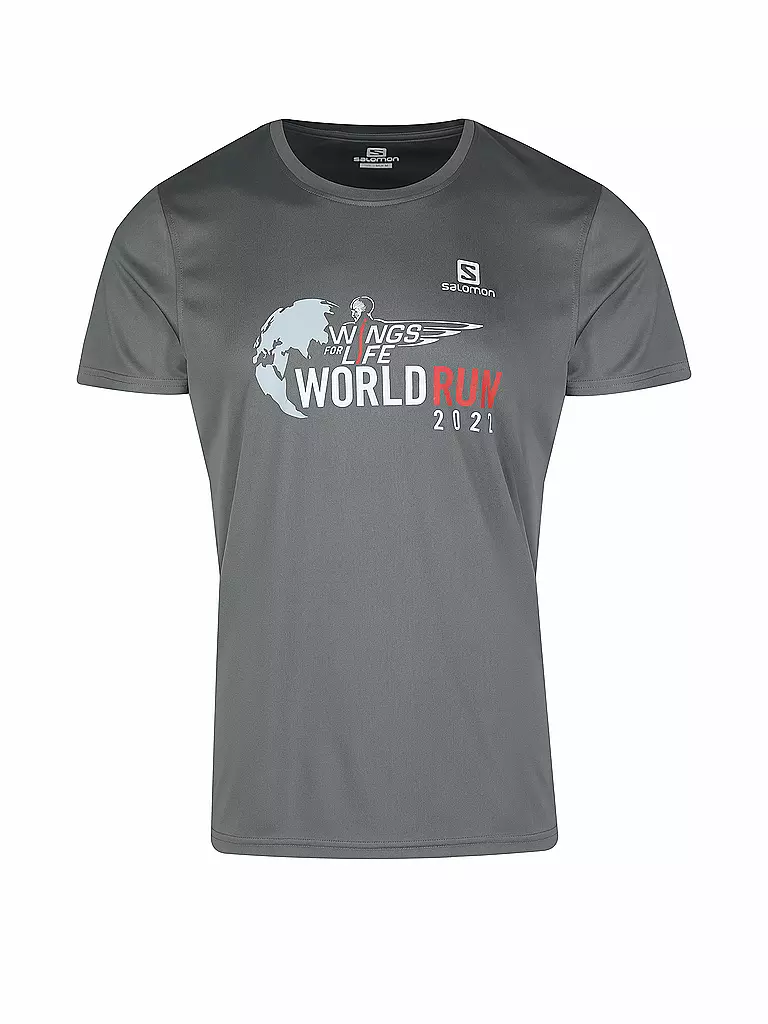 SALOMON | Herren Laufshirt Wings for Life World Run 2022 | grau