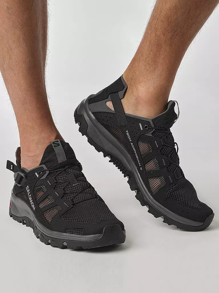 SALOMON | Herren Wander Sandalen TECHAMPHIBIAN 5  | schwarz