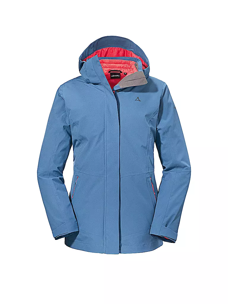 SCHÖFFEL | Damen 3in1 Wanderjacke mit Thermo-Innenjacke | hellblau