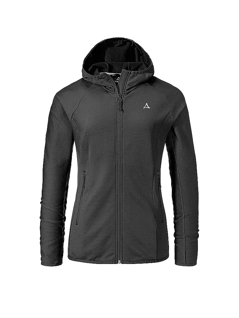 SCHÖFFEL | Damen Fleecejacke Cascata Hoodie | schwarz