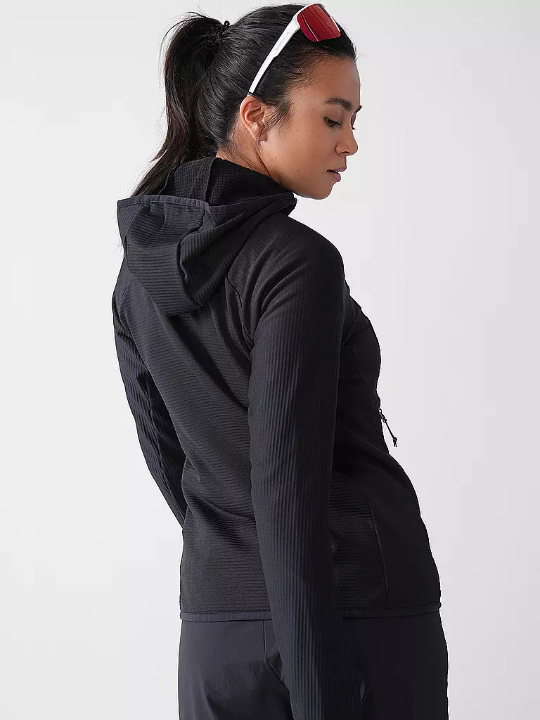SCHÖFFEL | Damen Fleecejacke Cascata Hoodie | schwarz