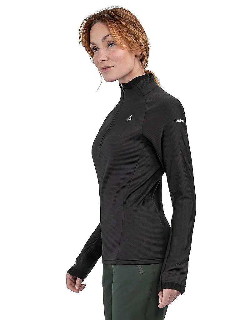 SCHÖFFEL | Damen Funktions Zipshirt Cascata | schwarz